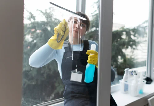 Nettoyage de vitres intérieures et extérieures à la Chapelle-Moulière
